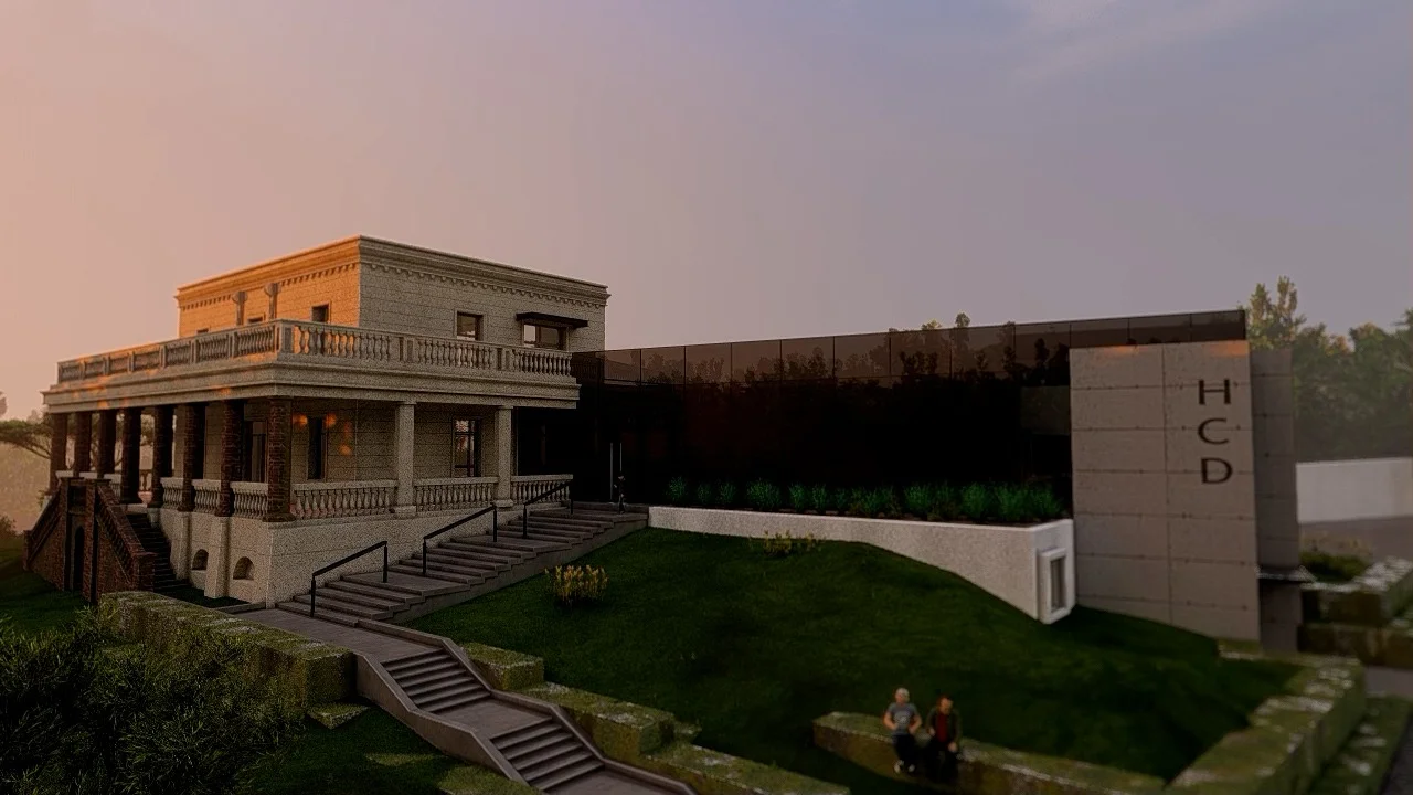 Render final del conjunto Casa de los Costa y HCD